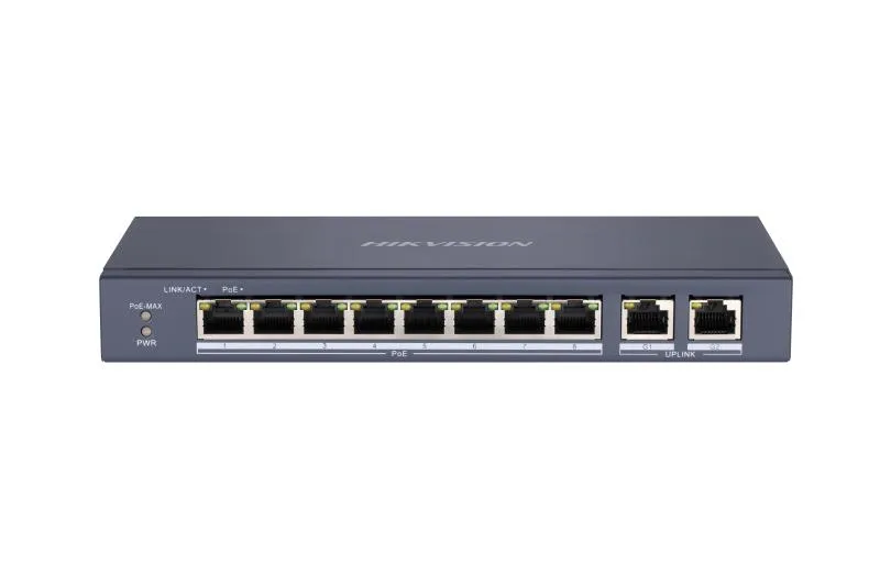8 Port Fast Ethernet Unmanaged PoE Switch
