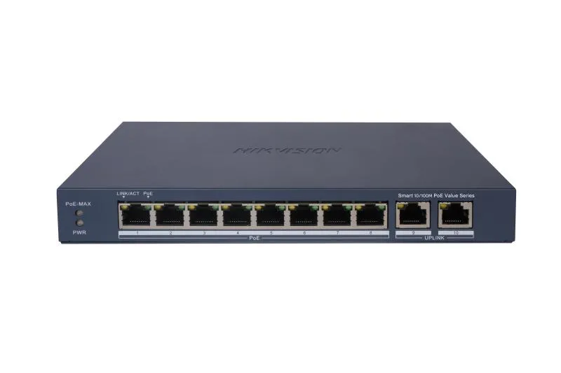 8 Port Fast Ethernet Akıllı POE Switch