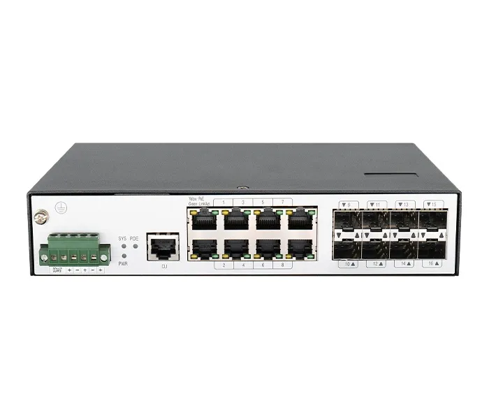 8 Port Yönetilebilir Endüstriyel PoE Switch