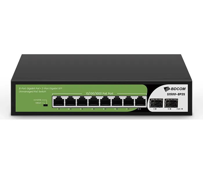 8 Port Yönetilemez PoE Switch