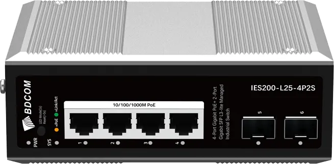 4 Port Yönetilebilir L3-lite Endüstriyel PoE Switch