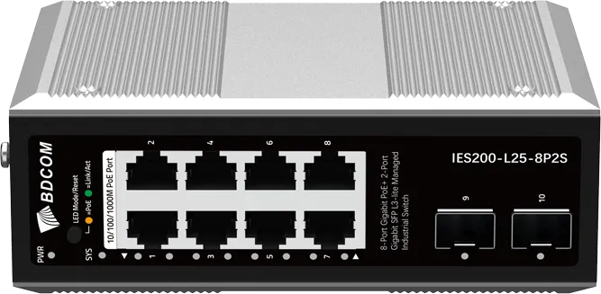 8 Port Yönetilebilir L3-lite Endüstriyel PoE Switch