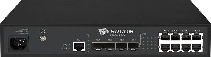 8 Port Yönetilebilir PoE Switch