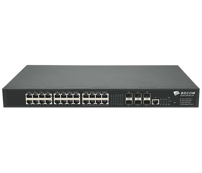 24 Port Yönetilebilir PoE Switch