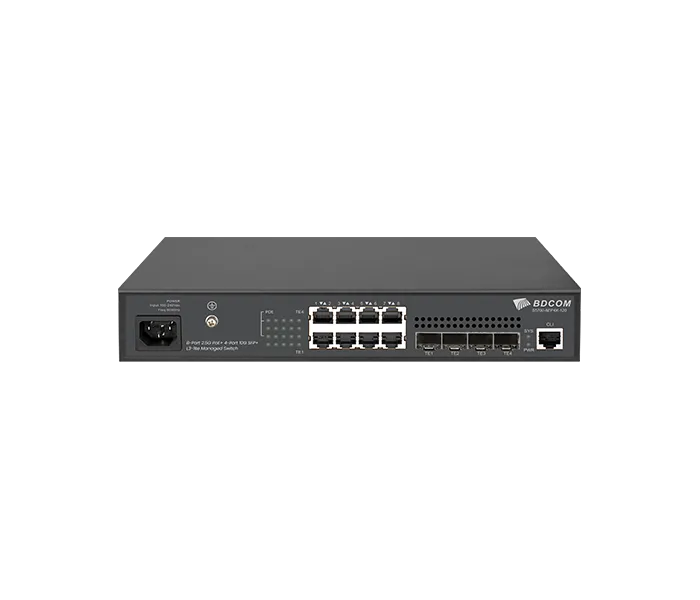 8 Port Yönetilebilir PoE Switch
