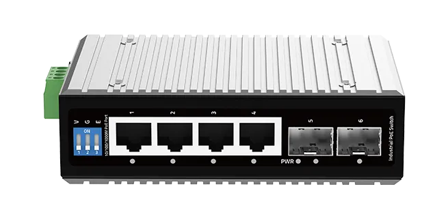 4 Port Yönetilemez Endüstriyel PoE Switch