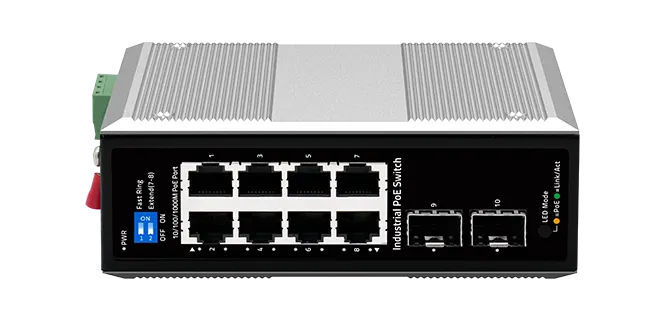 8 Port Unmanaged Industrial PoE Switch