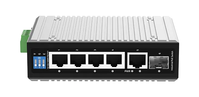 4 Port Yönetilemez Endüstriyel PoE Switch