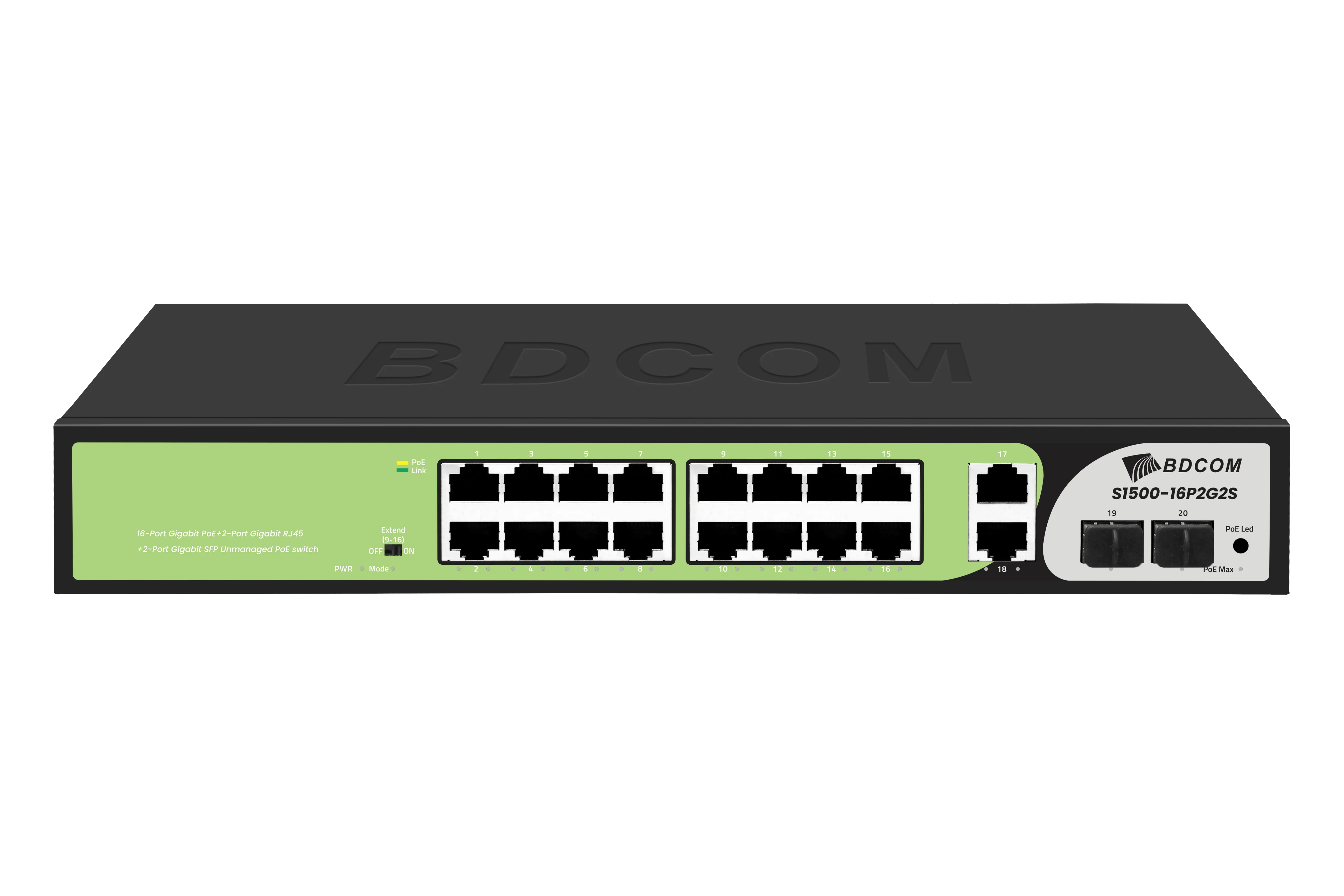 16 Port PoE Switch (285W)