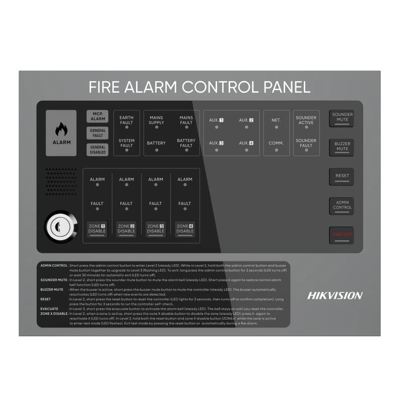 Conventional Fire Alarm Control Panel - 4 zones
