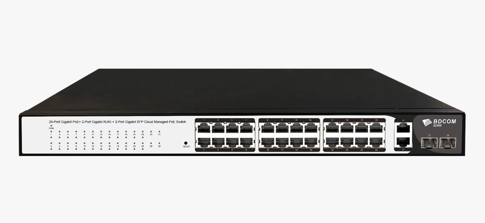 24 Port Gigabit Yönetilebilir PoE+ Switch