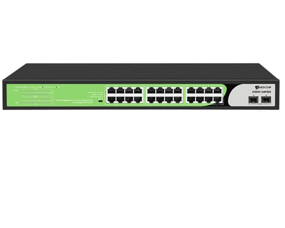 24 Port Yönetilemez PoE Switch