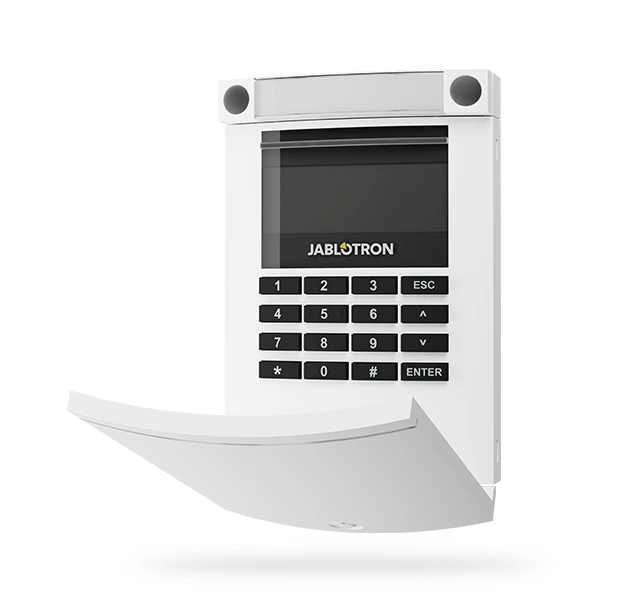 Wireless Access Module with LCD, Keypad and RFID, White