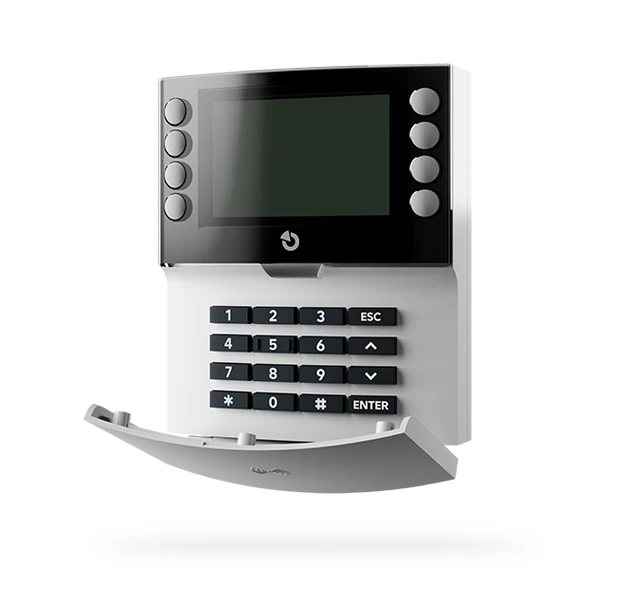 Wireless 4-Segment Keypad – Display + NFC, White