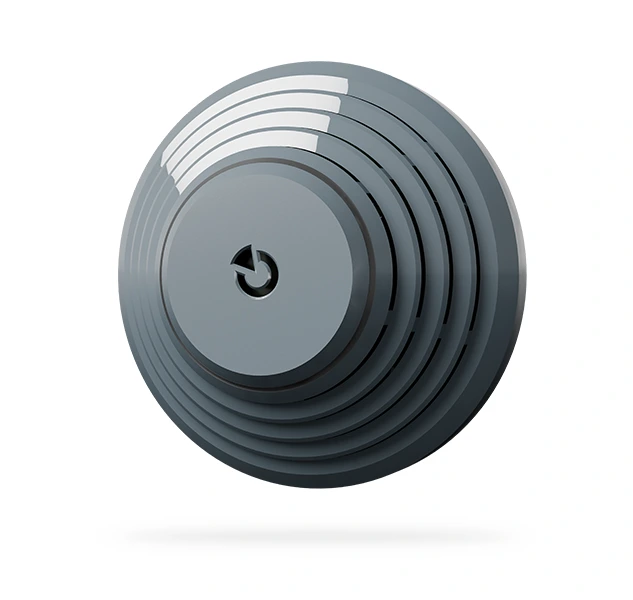 Wireless Combined Smoke and Heat Detector with Built-in Siren, Anthracite