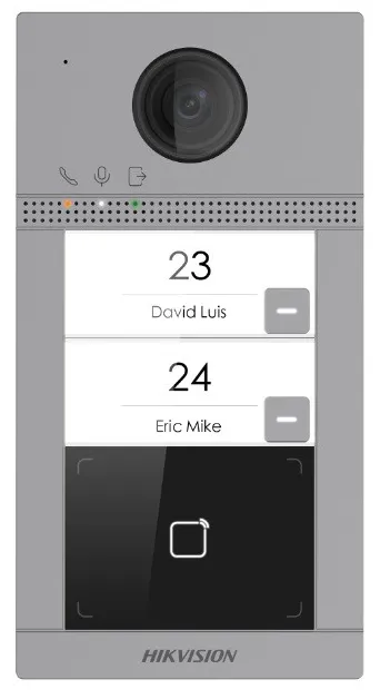 Video İnterkom İki Buton Kapı İstasyonu (Wi-Fi, Kart Okuyuculu)
