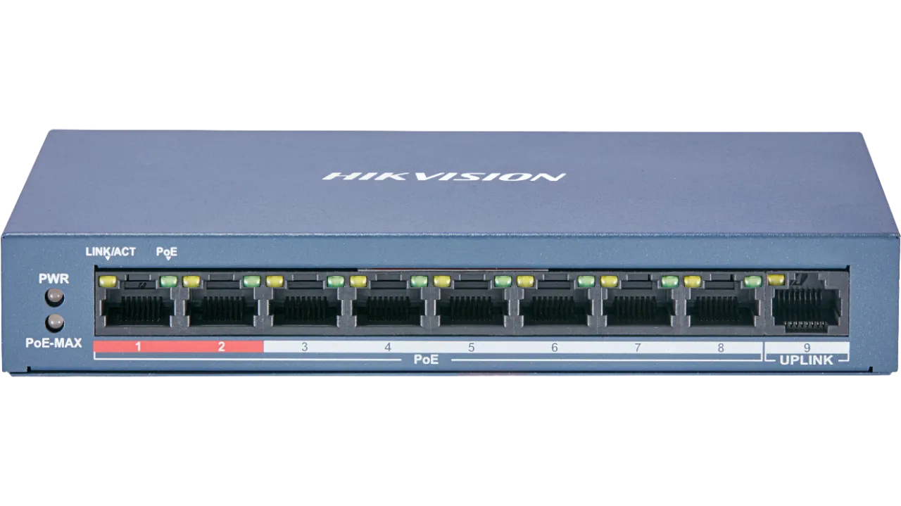 8 Port 10/100Mbps Unmanaged PoE Switch
