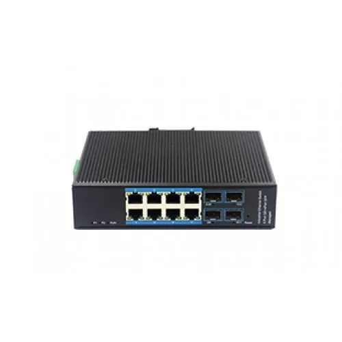 8 Port 10/100/1000Mbps Ethernet Endüstriyel Switch