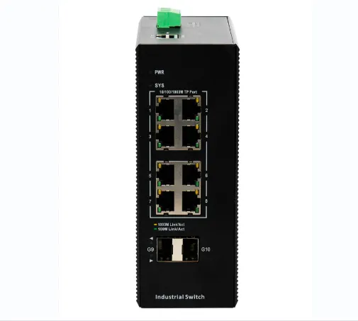 8 Port Yönetilebilir Endüstriyel Switch