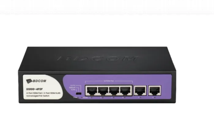 4 Port Yönetilemez PoE Switch