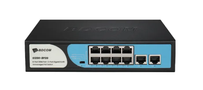 8 Port Yönetilemez PoE Switch