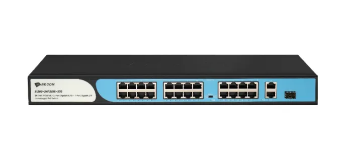 24 Port Yönetilemez POE Switch