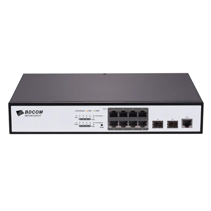 8 Port Yönetilebilir POE Switch