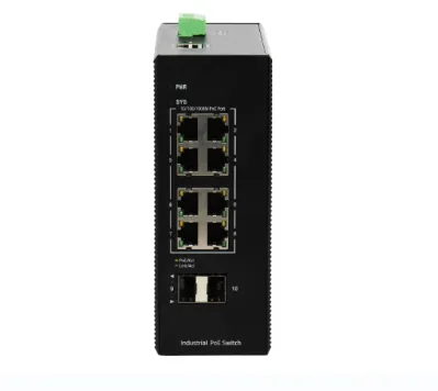 8 Port Yönetilebilir Endüstriyel POE Switch